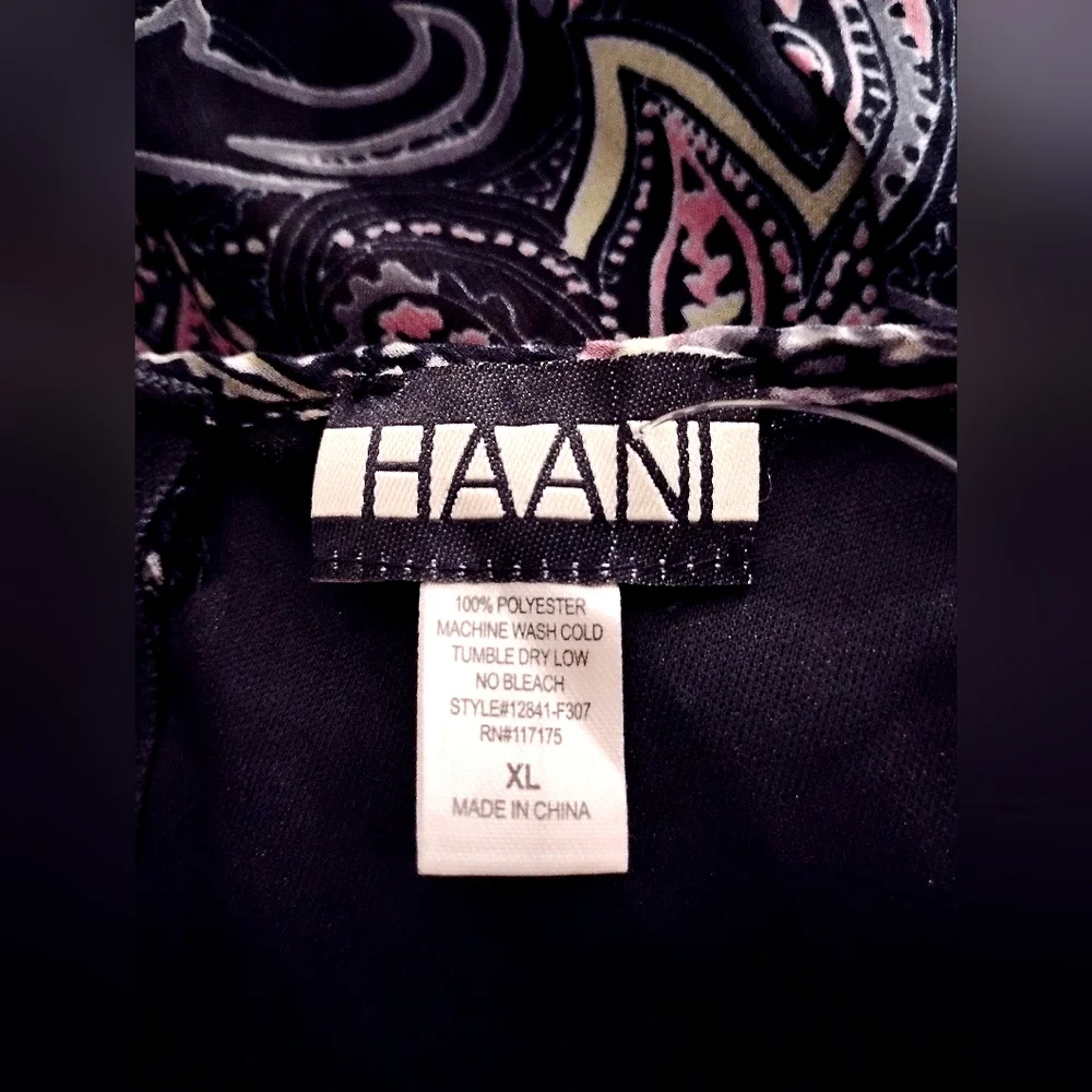 NEW! HAANI Bohemian style Paisley A line Trapeze shift dress-Sleeveless Lined XL